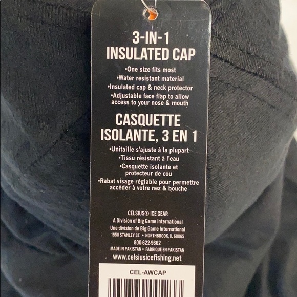 Celsius 3 in 1 Insulated cap Hood face coverage - Picture 6 of 8